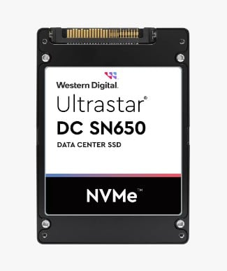 WESTERN DIGITAL Ultrastar DC SN650 U.3 15MM 15360Go 2.5p PCIe 4.0 TLC RI-1DW/D BICS5 ISE NVMe SSD