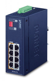 Planet IPOE-470 Commutateur Ethernet Gigabit industriel 8 ports avec PoE