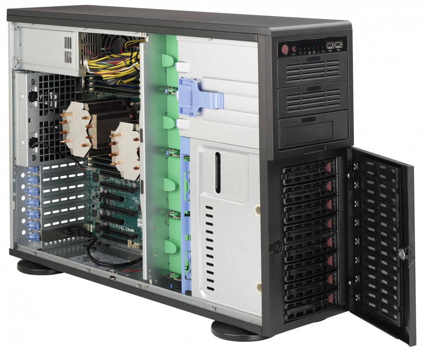 Supermicro SuperChassis 743AC-668B Full Tower Noir 668 W
