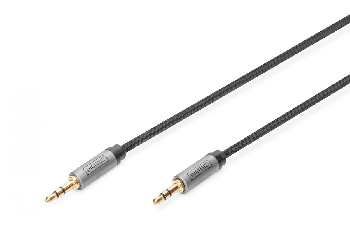 Digitus DB-510110-010-S câble audio 1 m 3,5mm Noir