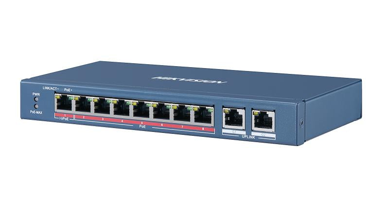 Hikvision DS-3E0310HP-E 8 Port Fast Ethernet Unmanaged POE Switch