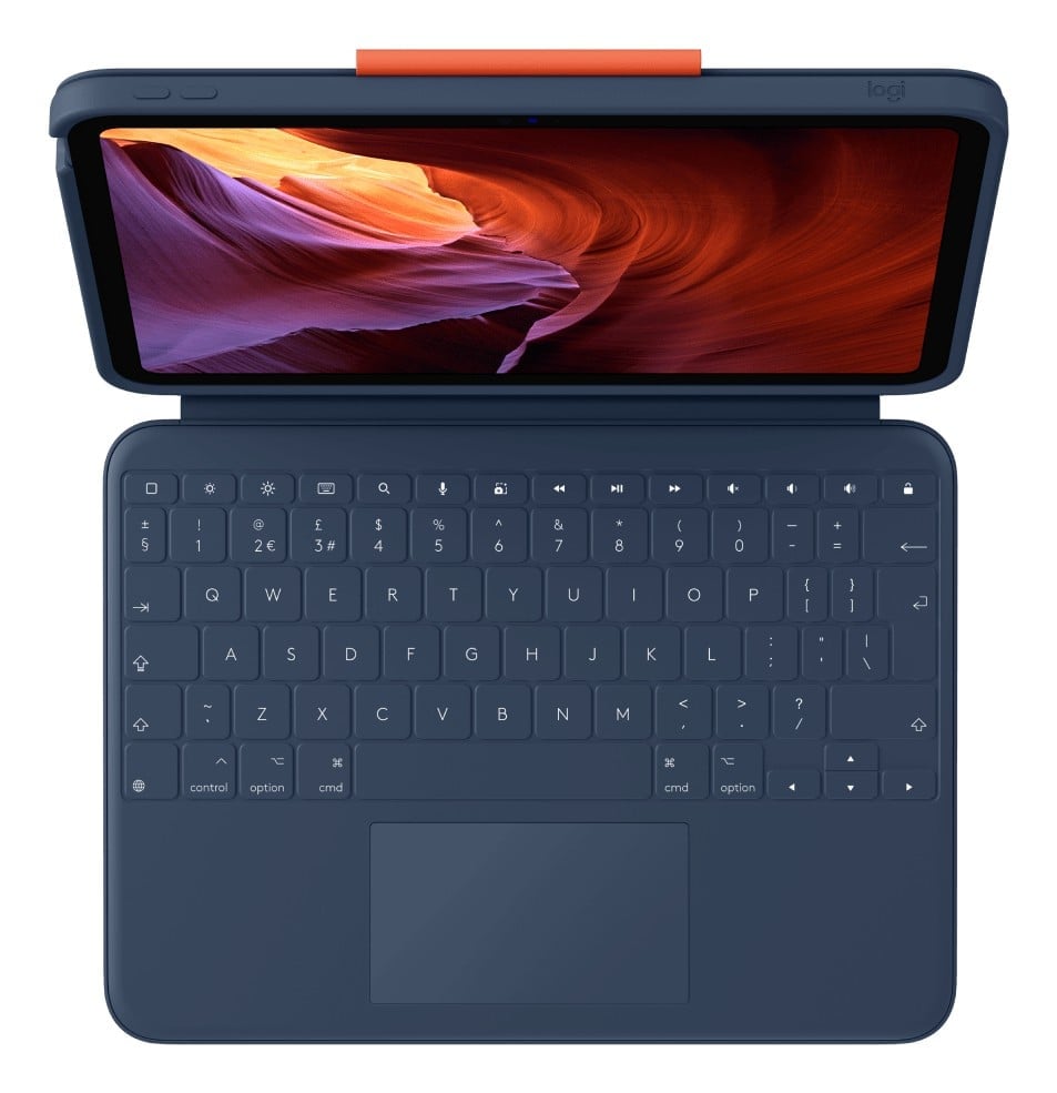 Logitech 920-011188 Rugged Combo 4 Touch Folio Clavier pour iPad Bleu Classique