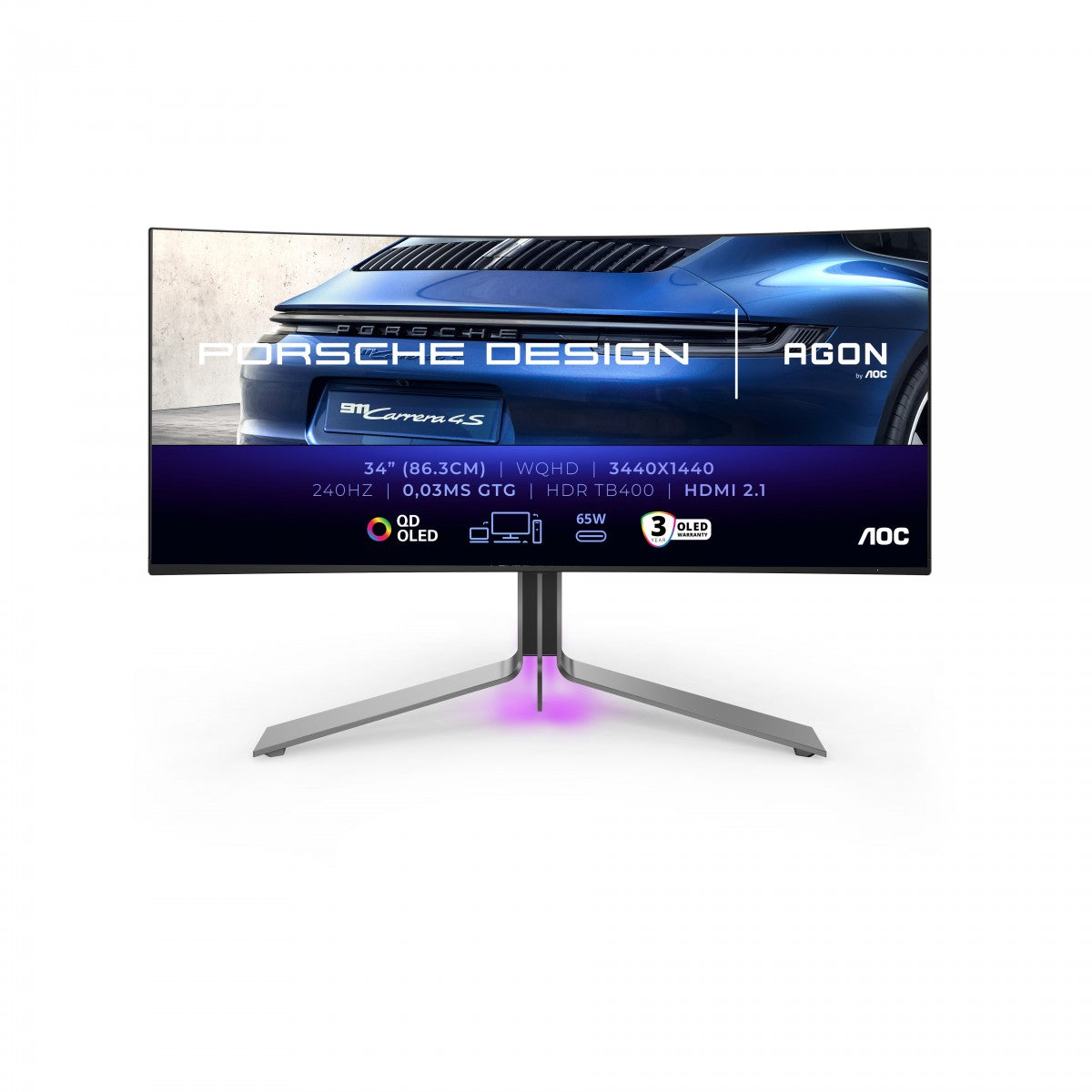 AOC AGON Pro PD34 - 34 Zoll WQHD OLED Ga
