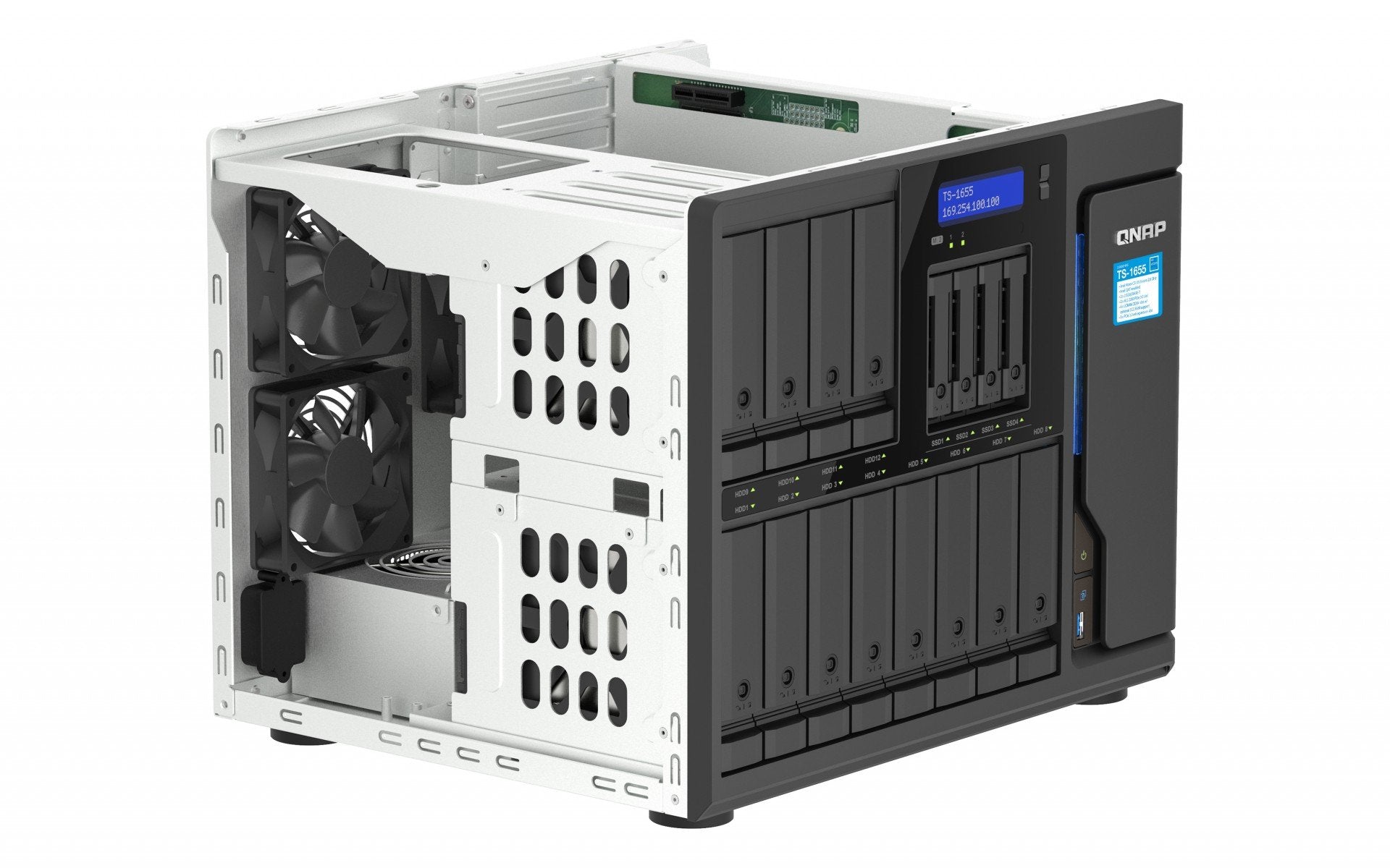 16-Bay NAS IntelAtomC5125 8GB DDR4 2.5Gb