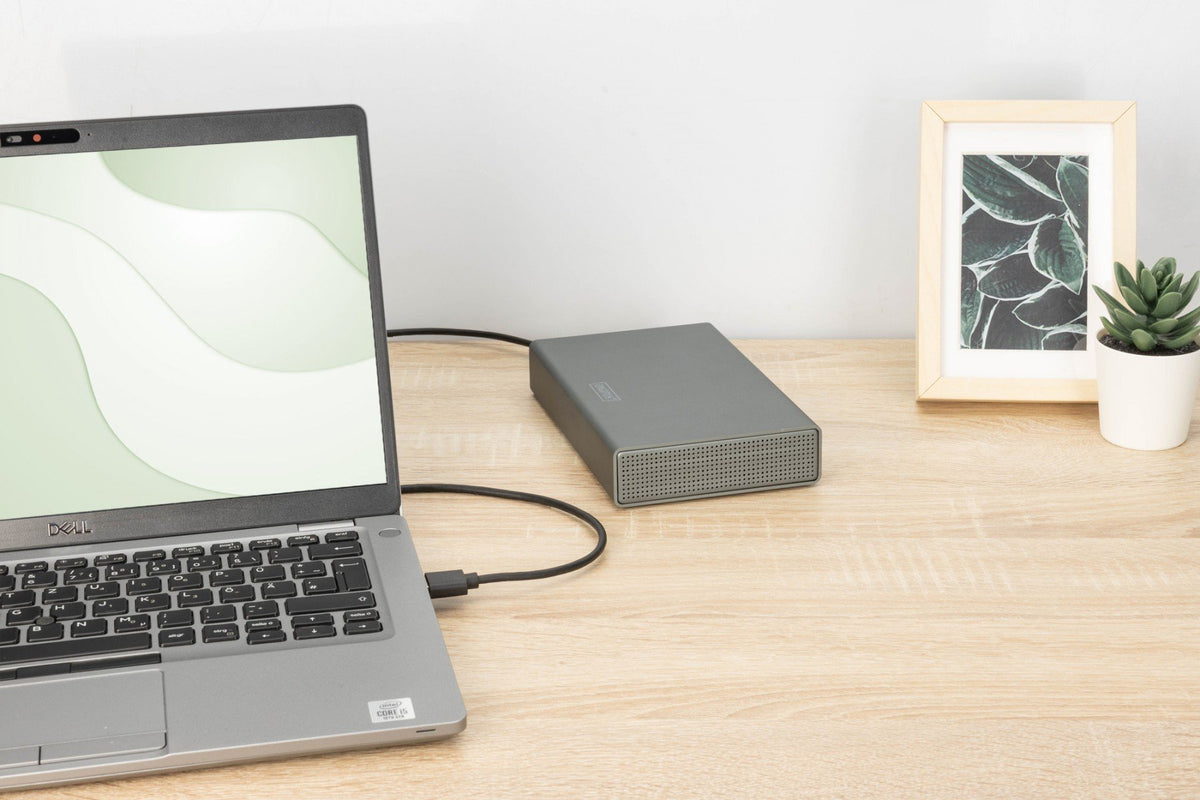 "Boîtier USB 3.0 pour SSD/HDD SATA III 3,5"" max. 16 To avec alimentation, en aluminium"