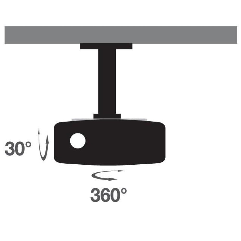 Techly ICA-PM 200WH Bras de projecteur au plafond 20CM blanc