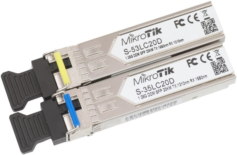 Mikrotik S-3553LC20D module émetteur-récepteur de réseau 1250 Mbit/s SFP