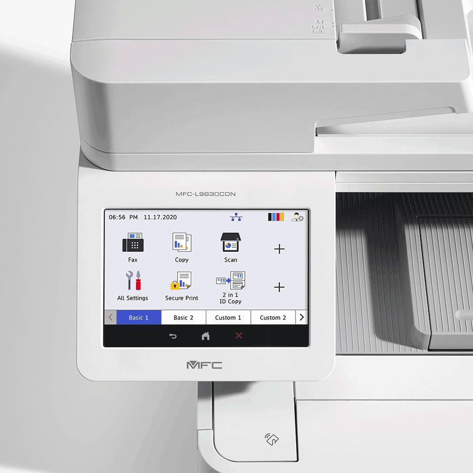 BROTHER MFC-L9630CDN MFP colour laser A4 40ppm copy 40ppm print 620 sheets USB 2.0 Gigabit LAN USB host NFC