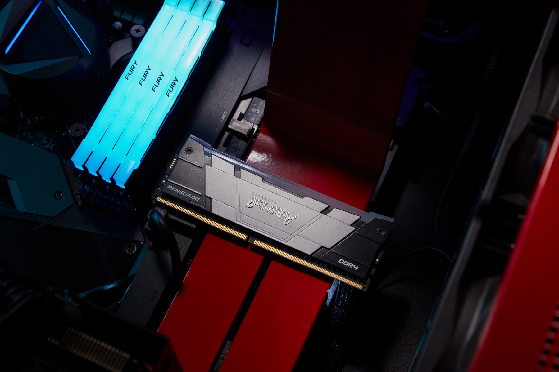 KINGSTON 16Go 3200MT/s DDR4 CL16 DIMM 1Gx8 FURY Renegade RGB