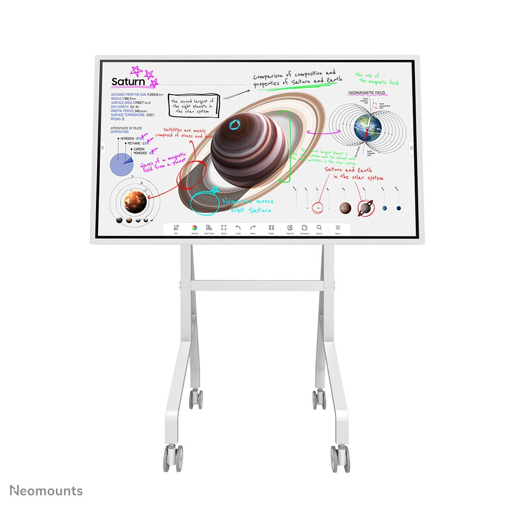 NEOMOUNTS MOVE Go Flip Rotational Mobile Floor Stand for Samsung Flip 55p - 65p fast install height adjustable