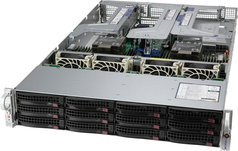"Supermicro SYS-620U-TNR Ultra 2U, 12x3.5"" NVMe, X12DPU-6, 829U3TS-R1K22P-T"