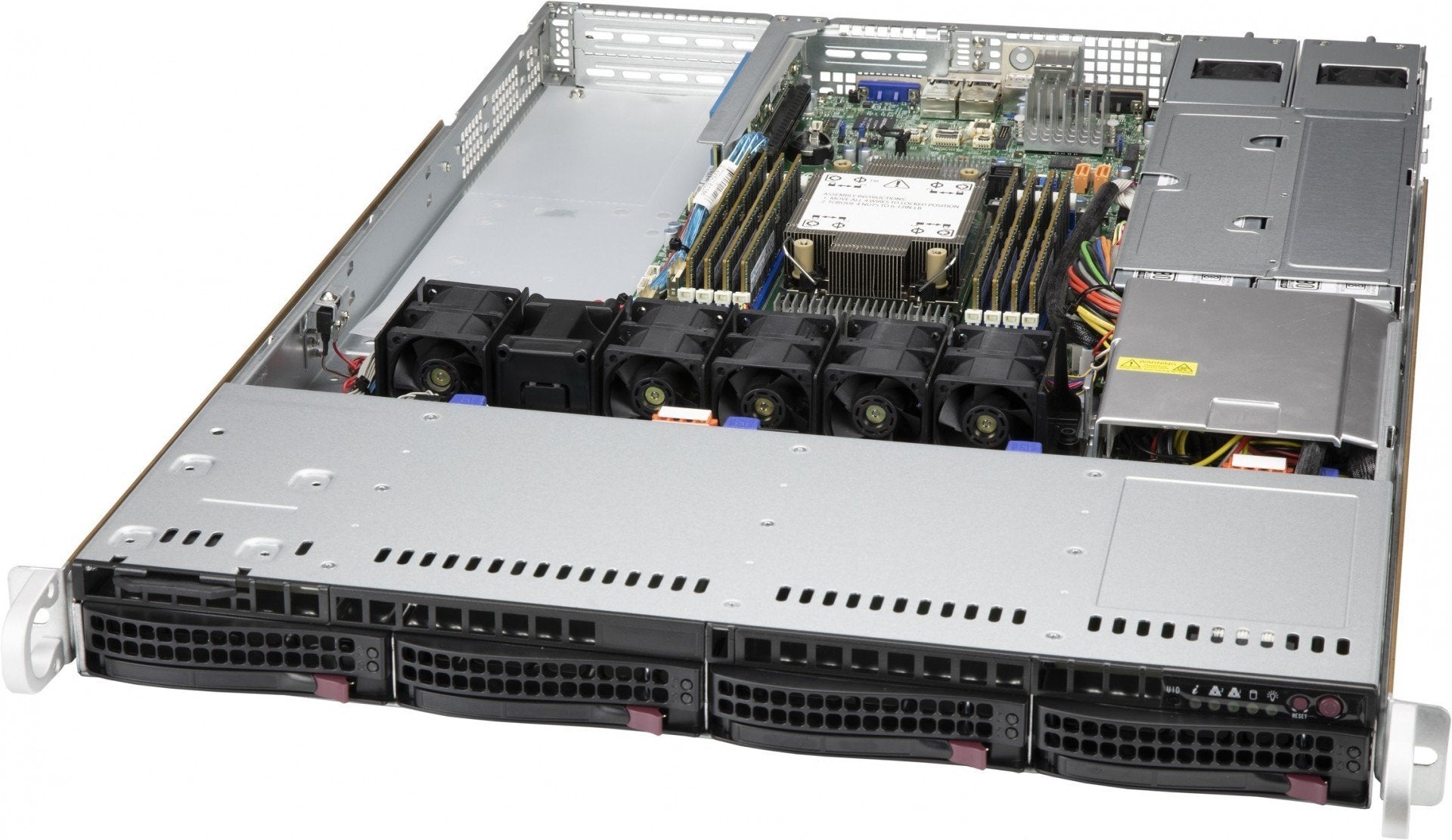 Supermicro CSE-815TQC4-R504WB3 Black SC815 WIO CSE w/Redundant 500W (new 24 pin PDB),R