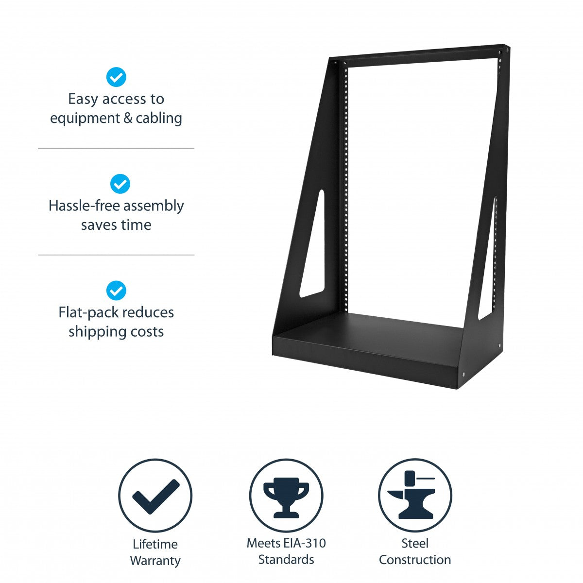 Server Rack Heavy Duty 2 Post 16U