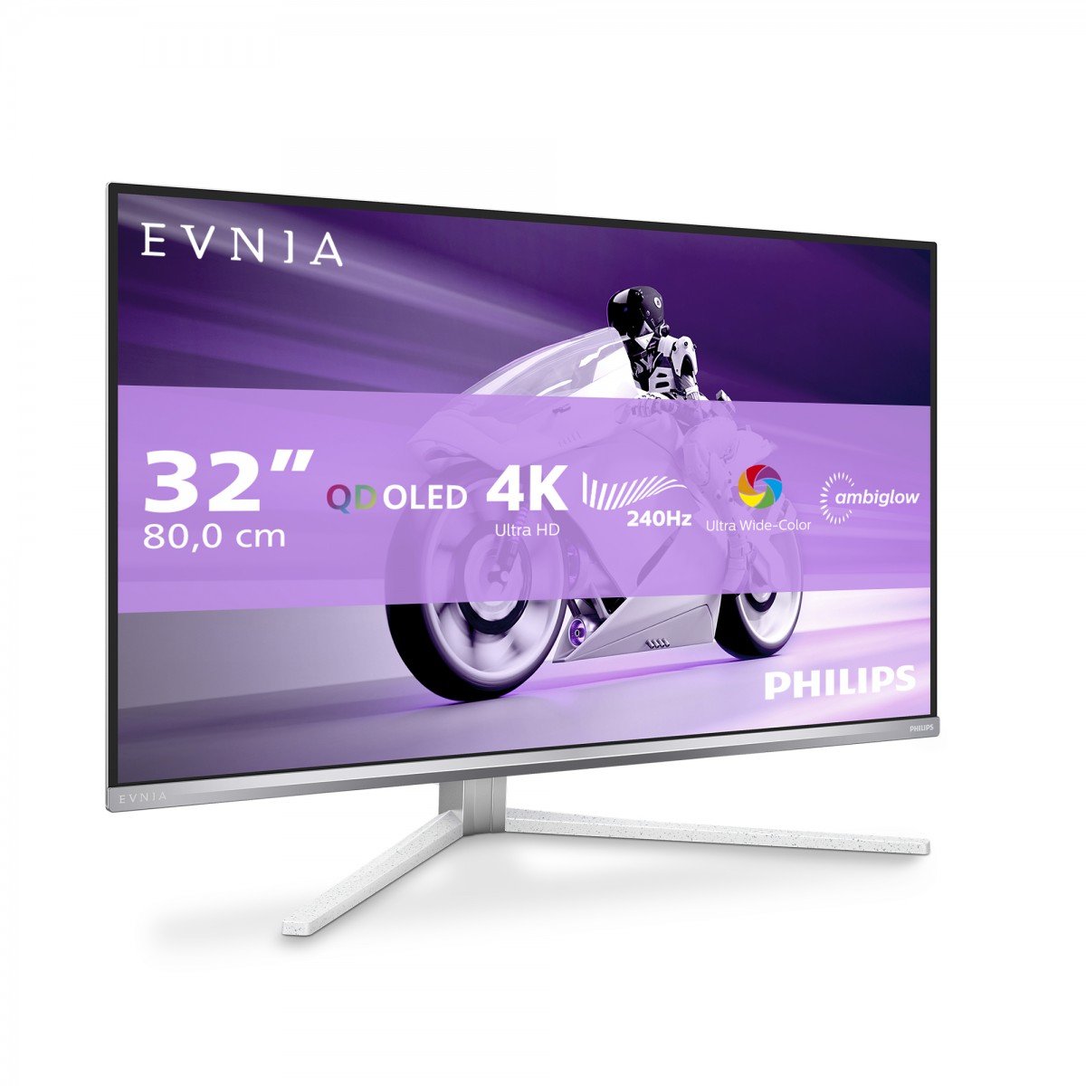 PHILIPS 32M2N8900/00 32p UHD OLED 240Hz 250cd/m2 0.03ms 2xHDMI2.1 DP USB Type C PD90W Speakers Height Adj.