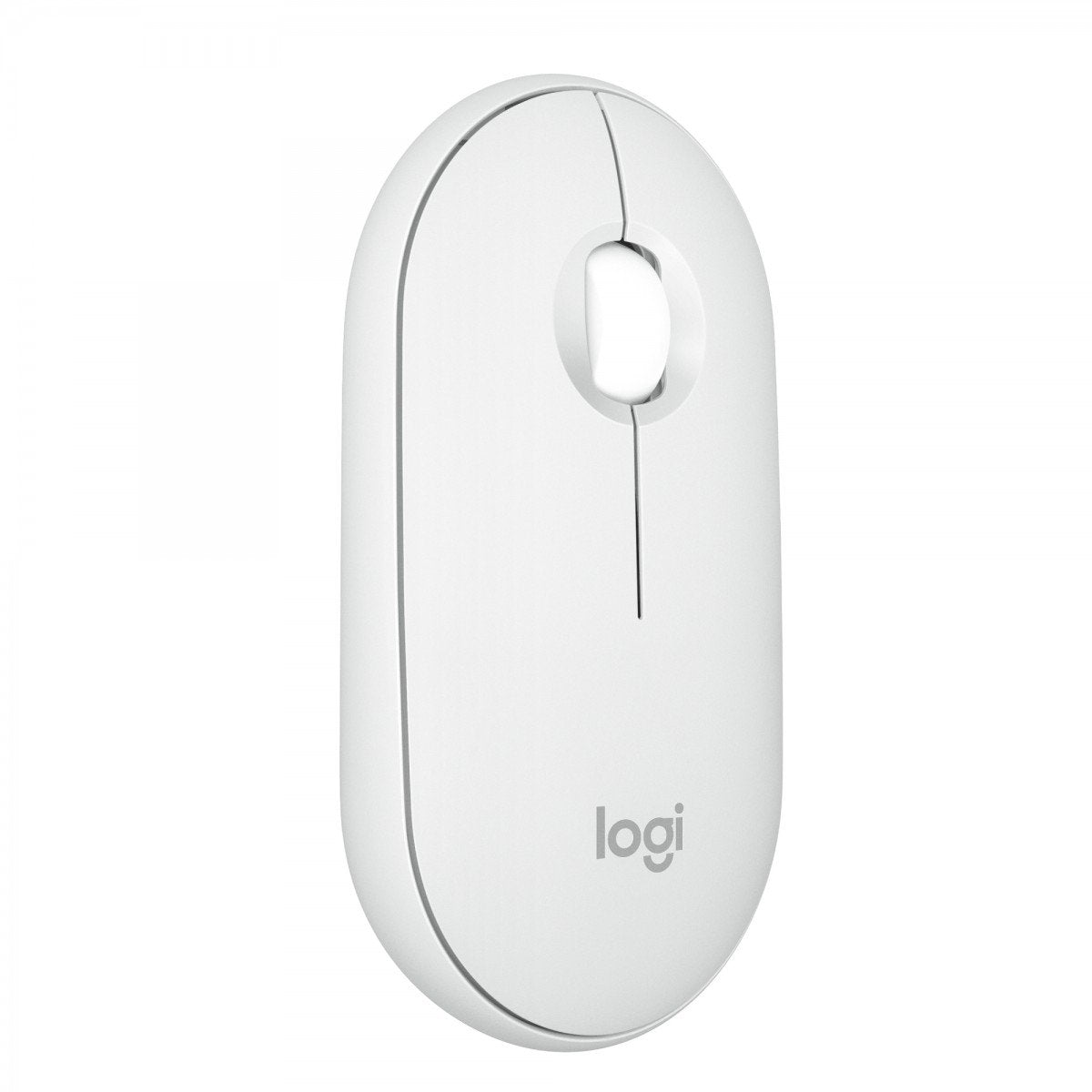 LOGITECH Pebble Mouse 2 M350s Mouse optical 3 buttons wireless Bluetooth 5.2 LE tonal white