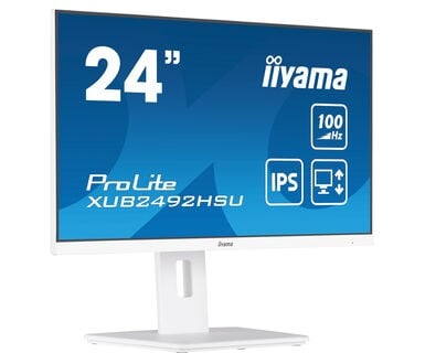 "iiyama XUB2492HSU-W6 écran plat de PC 60,5 cm (23.8"") 1920 x 1080 pixels Full HD LED Blanc"