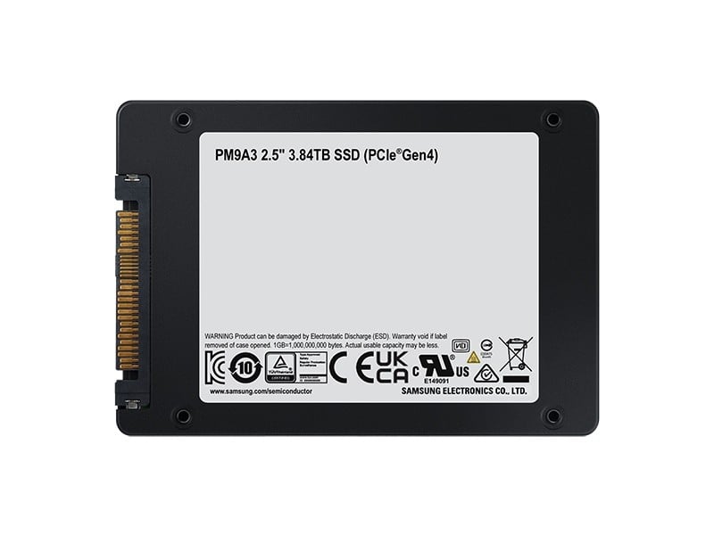Samsung SSD PM9A3 3.84TB U.2 NVMe Gen4 DWPD 1 MZQL23T8HCLS-00A07