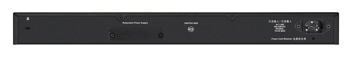 D-LINK L3 Light Switch 24 Gigabit PoE/PoE+ ports & 2 10GBASE-T Ports & 4 10GbE SFP+ ports 370 W PoE Budget 740W with DPS-700