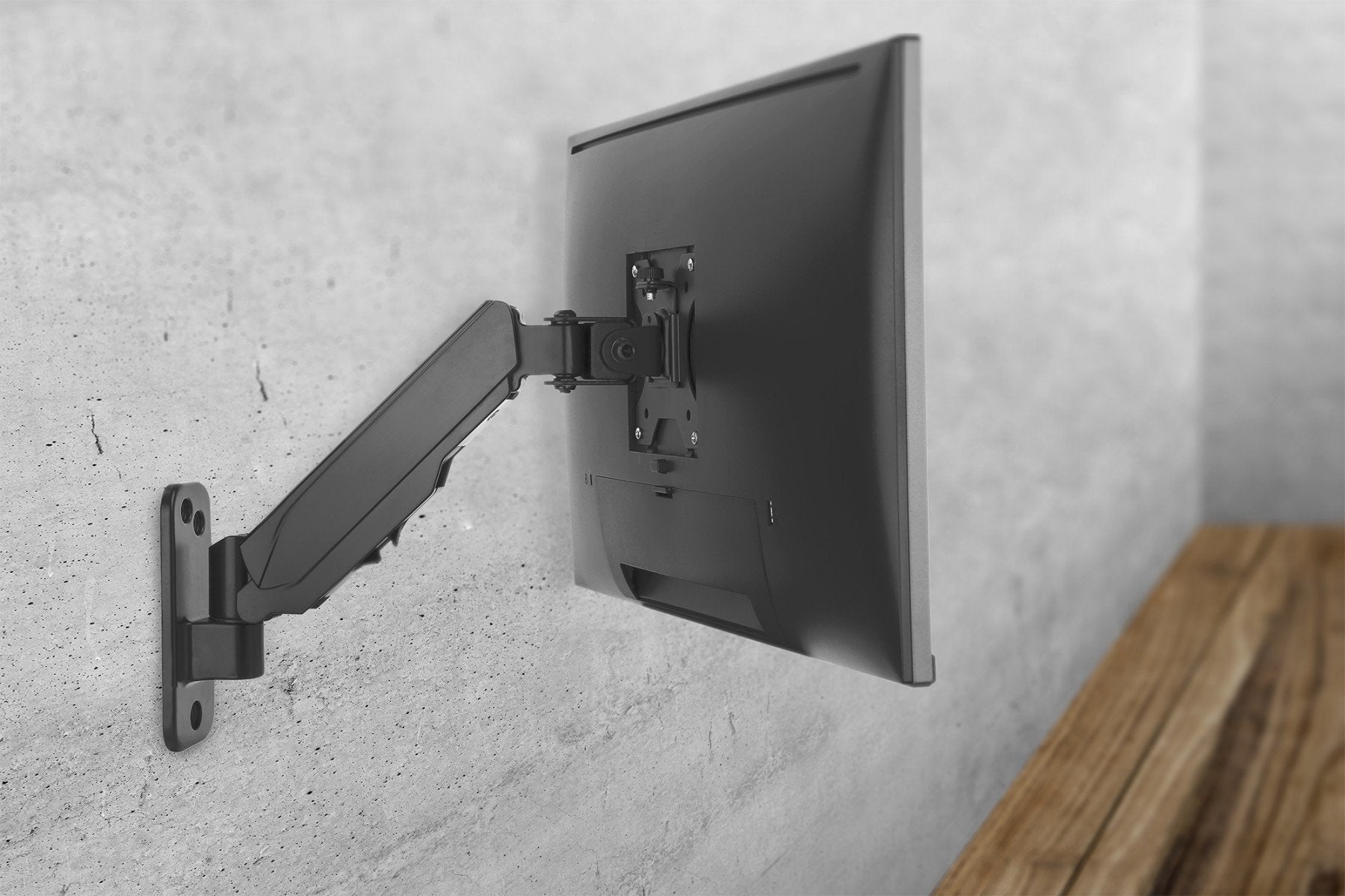 "Digitus DA-90396 support d'écran plat pour bureau 81,3 cm (32"") Mur Noir"