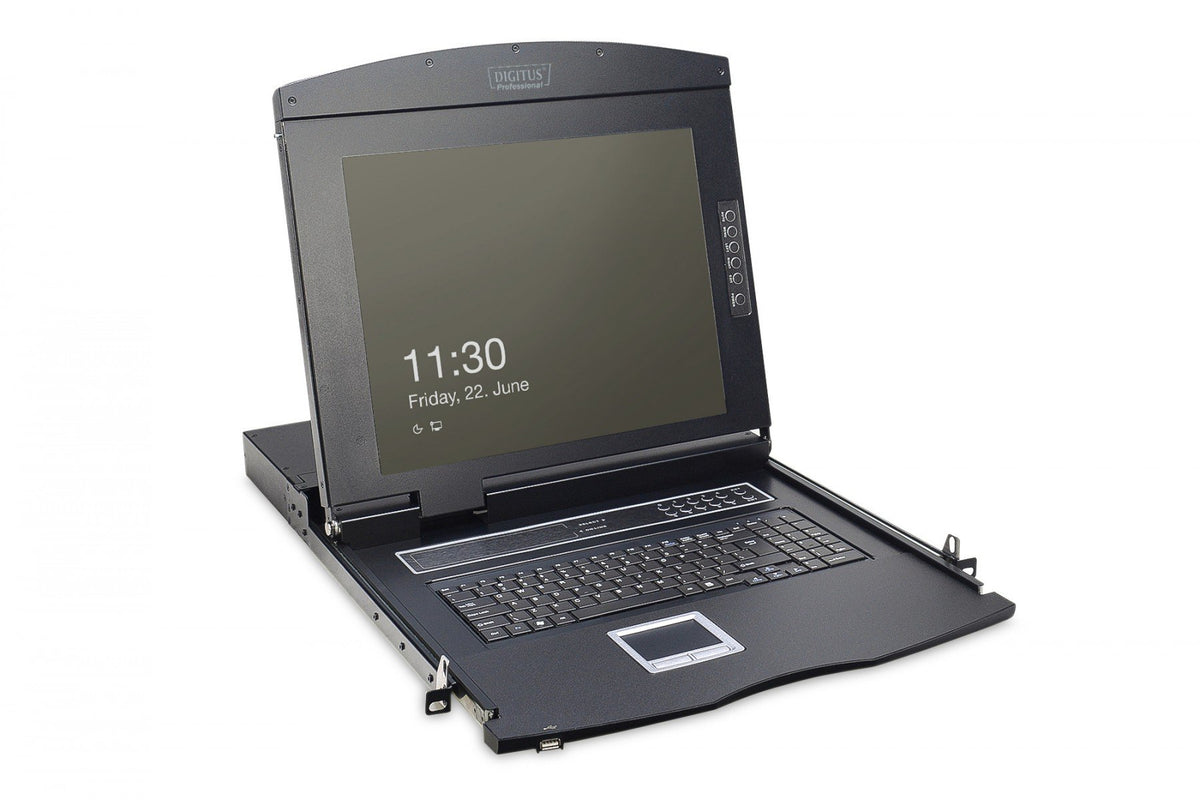 "Digitus DS-72210-1GE support d'ordinateurs 43,2 cm (17"") 1280 x 1024 pixels Noir 1U"