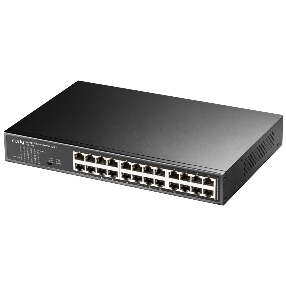 Cudy GS1024 commutateur réseau Non-géré Gigabit Ethernet (10/100/1000) Noir