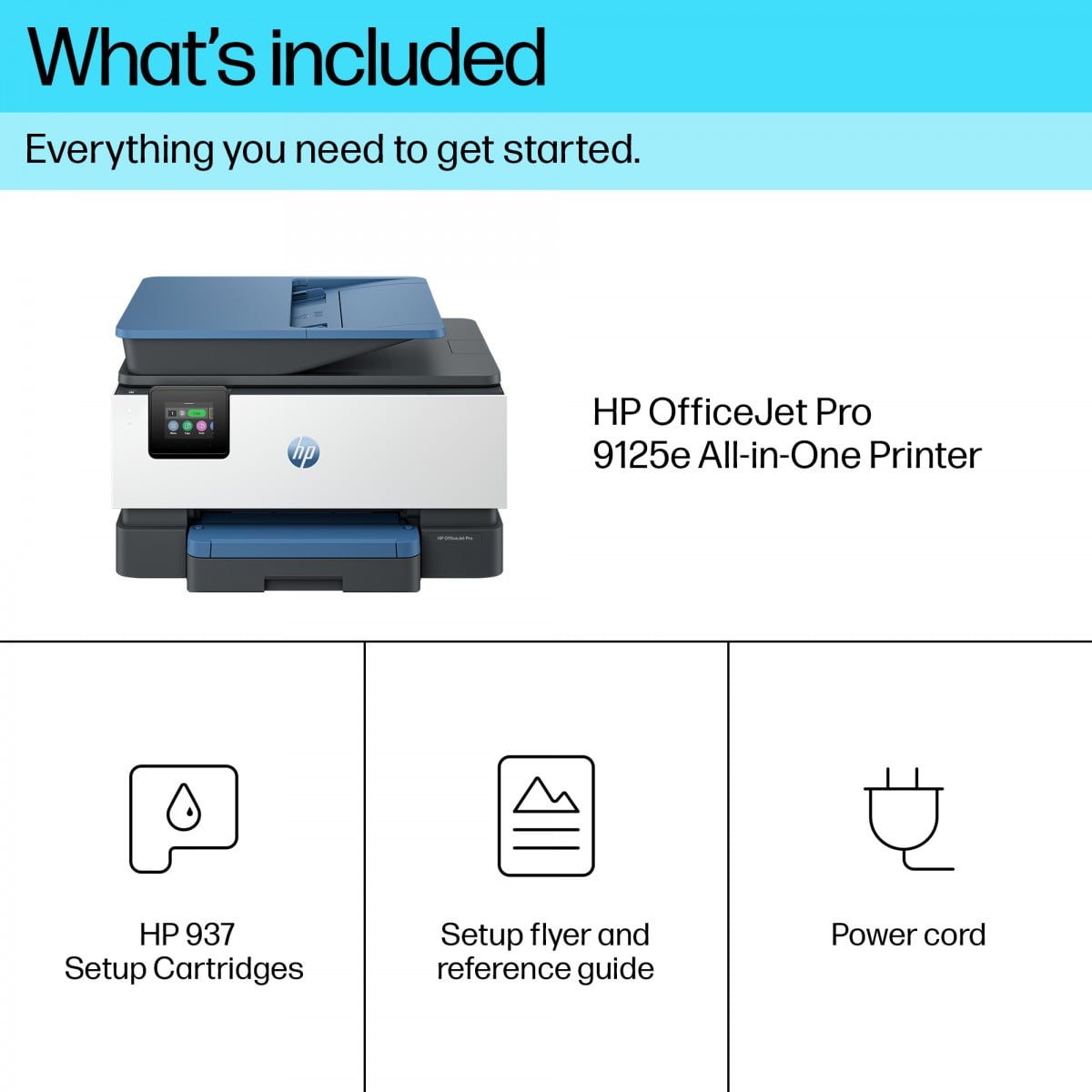 HP OfficeJet Pro 9125e All-in-One Prntr A jet d'encre thermique A4 4800 x 1200 DPI 22 ppm Wifi