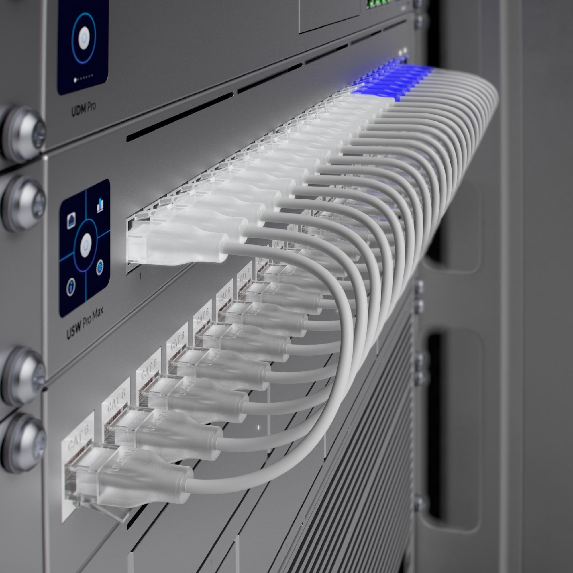 UniFi patch cable with translucent boote
