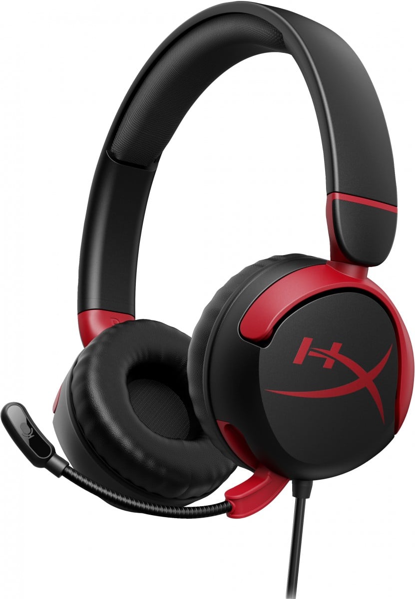 Casque filaire HyperX Cloud Mini avec microphone, minijack 3,5 mm, noir-rouge