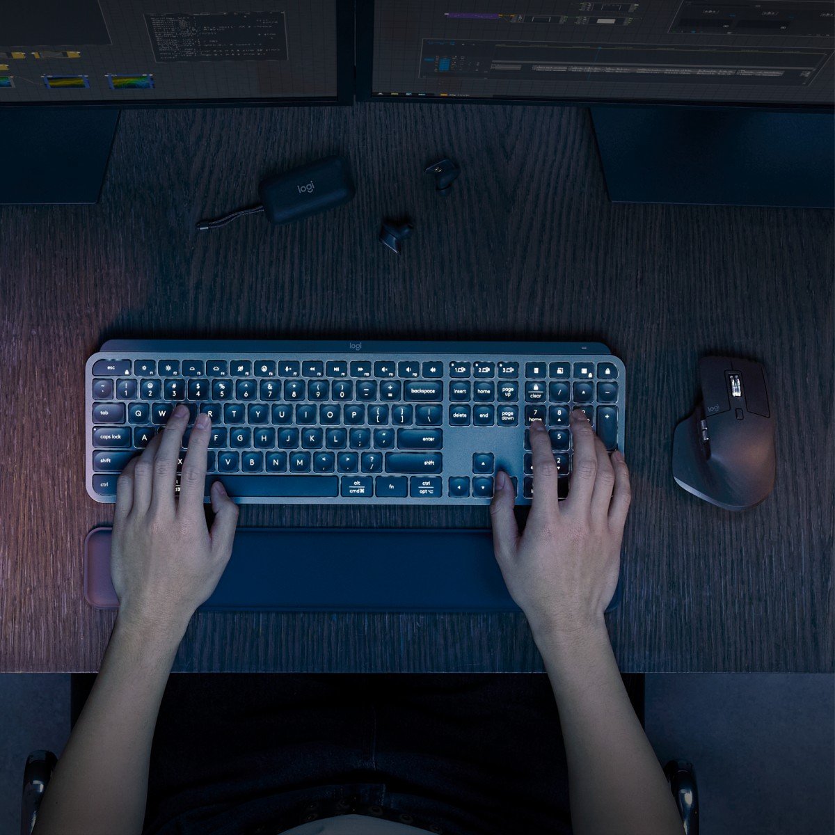 Logitech Master MX Keys S Combo clavier Souris incluse Bureau Bluetooth QWERTY US International Graphite