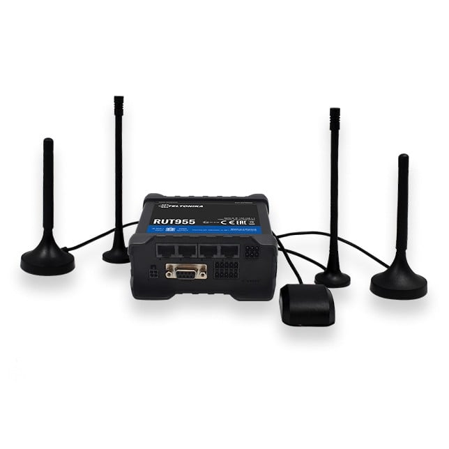 Teltonika RUT955 routeur sans fil Fast Ethernet Monobande (2,4 GHz) 4G Noir
