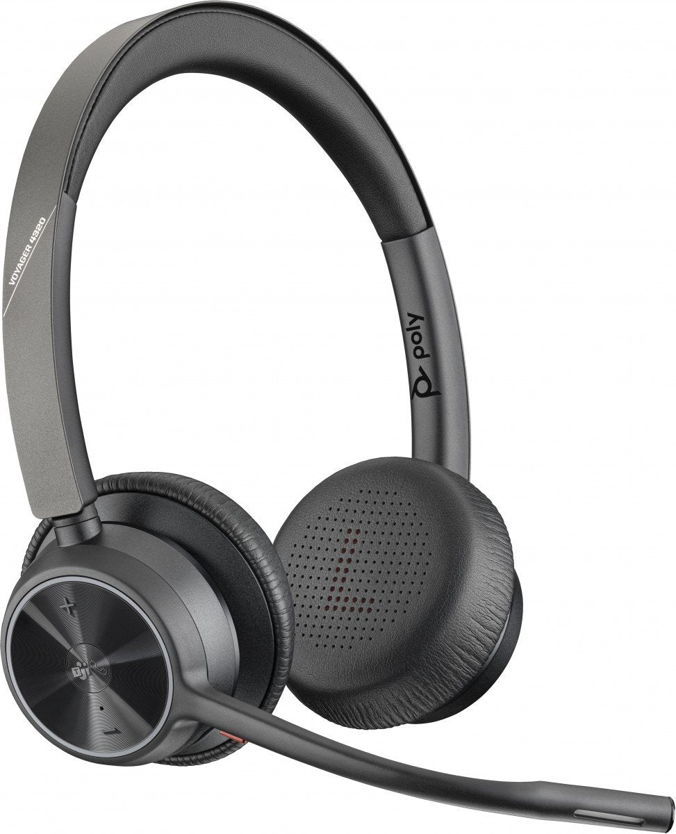 HP Poly Voyager 4320-M +USB-A to USB-C Cable +BT700 dongle Sans fil Arceau Bureau/Centre d'appels USB Type-A Bluetooth Socle de chargement Noir