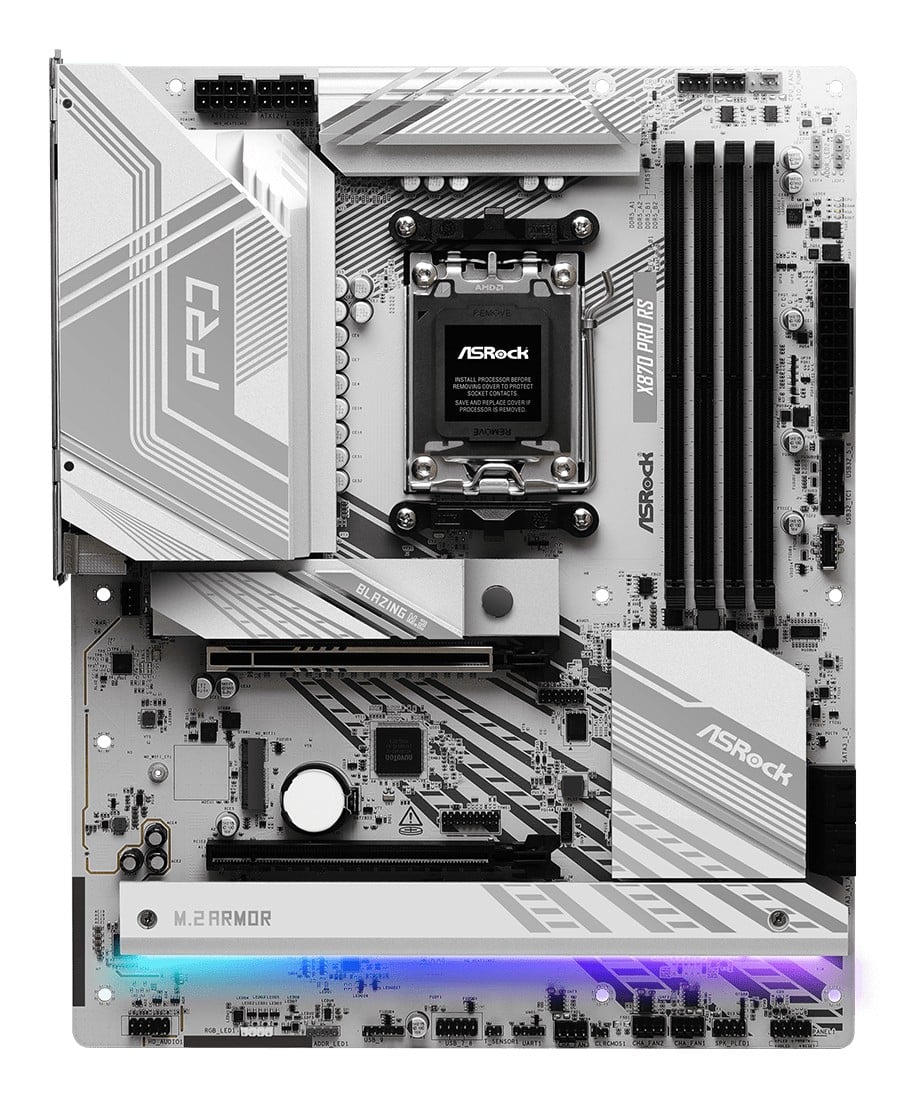 Asrock X870 PRO RS AMD X870 Emplacement AM5 ATX