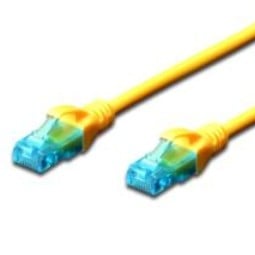 Digitus 0.25m Cat5e U-UTP câble de réseau Jaune 0,25 m U/UTP (UTP)