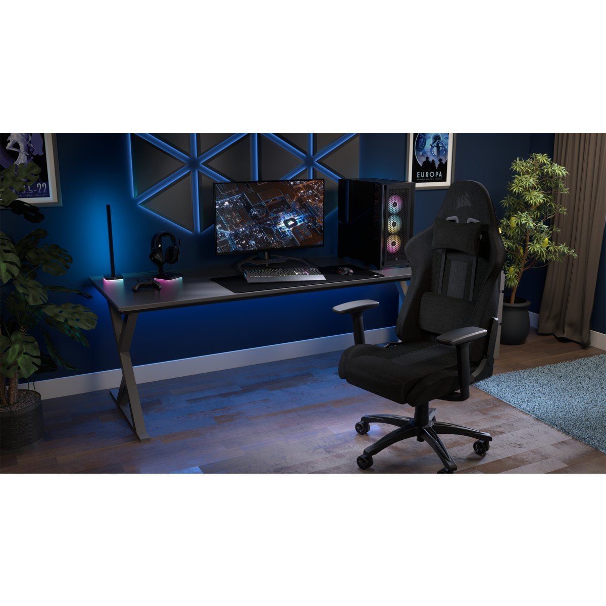 Chaise de jeu Corsair TC100 Noir
