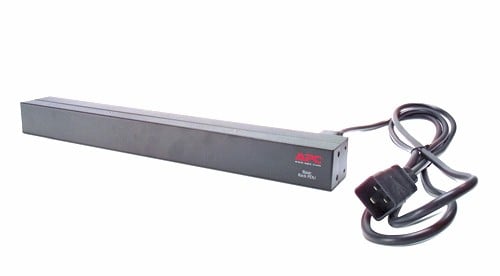 APC Basic Rack-Mount PDU Rack AC 208/230V input IEC 60320 C20 output connectors 12 power IEC 60320 C13 1U 19 2.49m cord BK