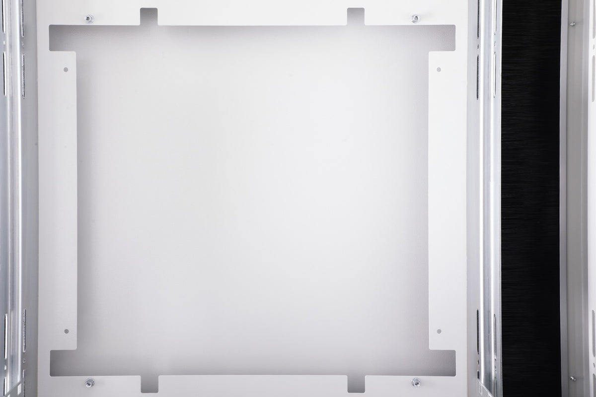 "Armoire réseau debout Unique 19"" 26U rack 800x800, porte avant en verre, gris, 800kg"