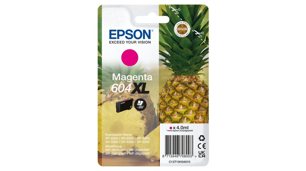 EPSON 1LB Singlepack Magenta 604XL Ink