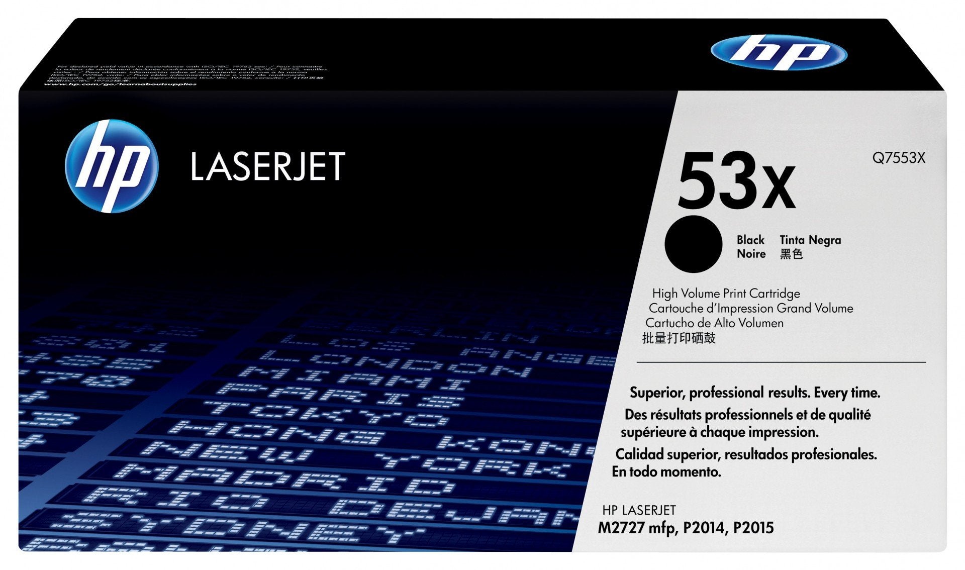 HP 53X toner LaserJet noir grande capacité authentique
