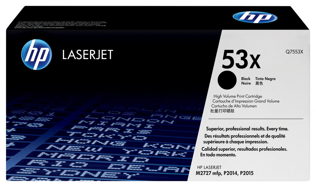 HP 53X toner LaserJet noir grande capacité authentique