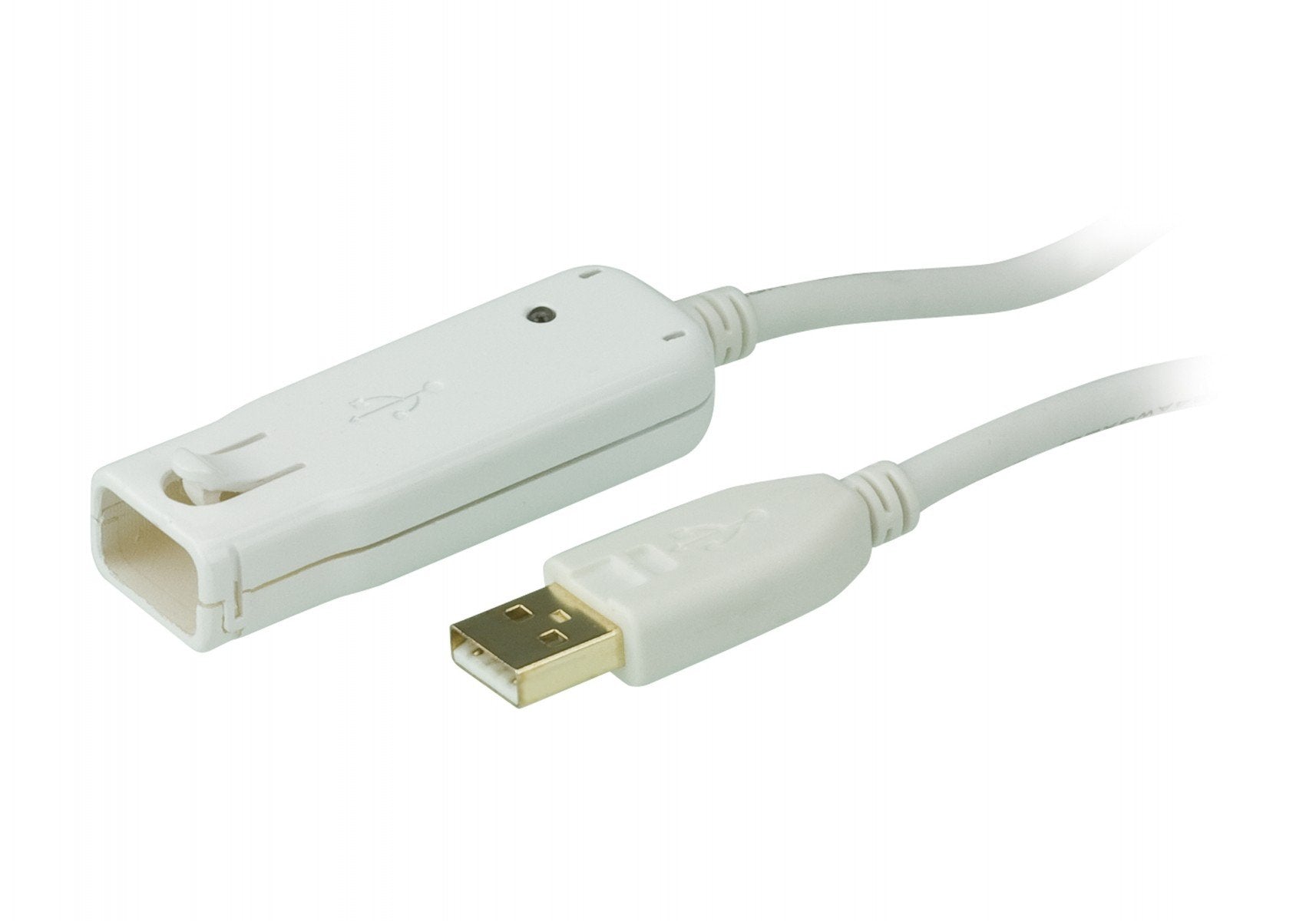 ATEN Rallonge USB 2.0 - 12m - 12 m - USB A - USB A - USB 2.0 - 480 Mbit/s - Blanc