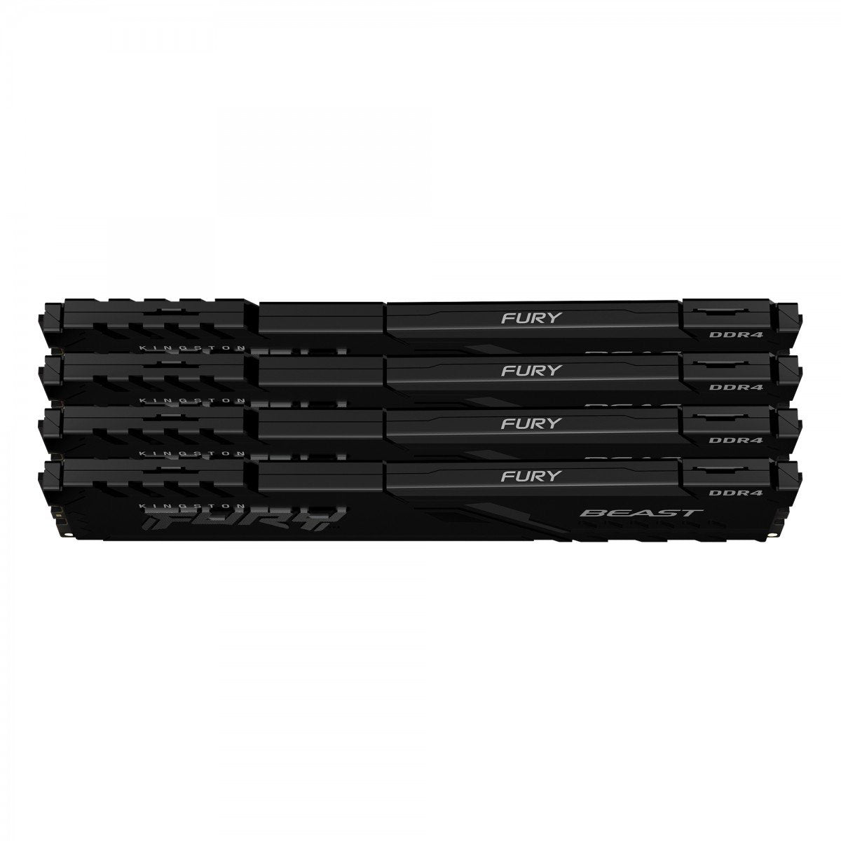 KINGSTON 64Go 3200MHz DDR4 CL16 DIMM Kit of 4 1Gx8 FURY Beast Black