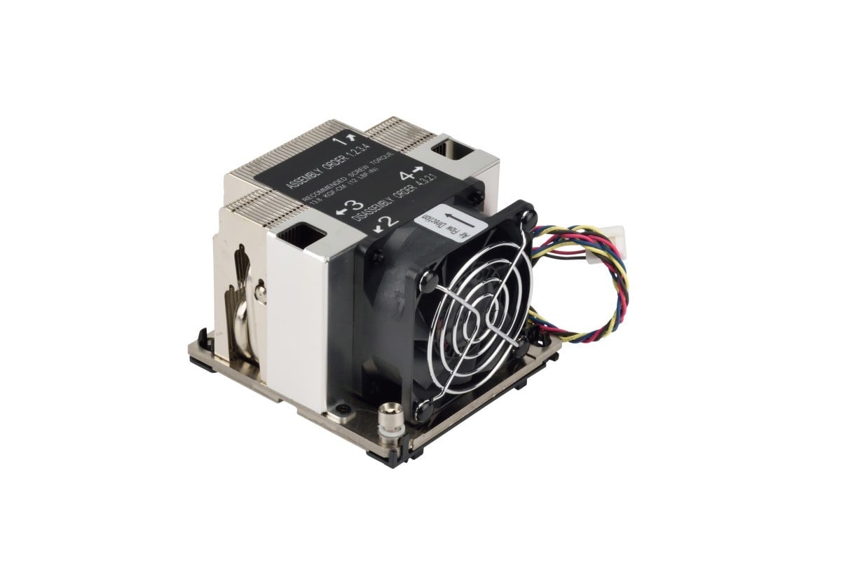 Supermicro SNK-P0068AP4 systeme de refroidissement d’ordinateur Processeur Refroidisseur d'air 6 cm Noir, Nickel