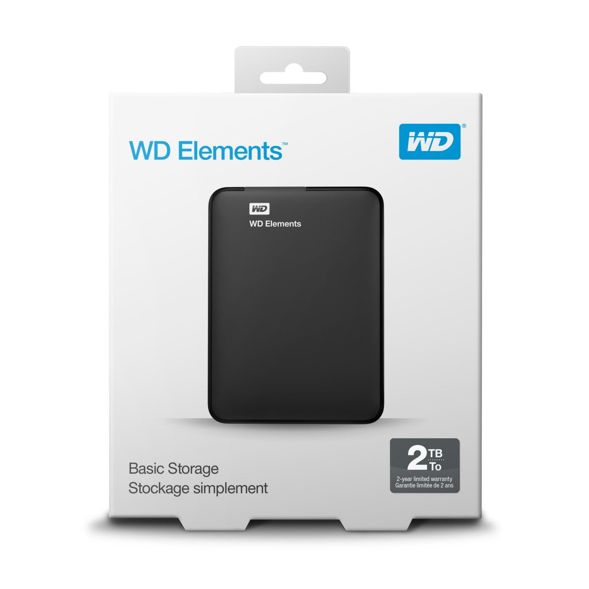 "Disque dur externe portable Western Digital WD Elements 2 To 2,5"" Micro-USB B 3.2 Gen 1 (3.1 Gen 1) Noir"