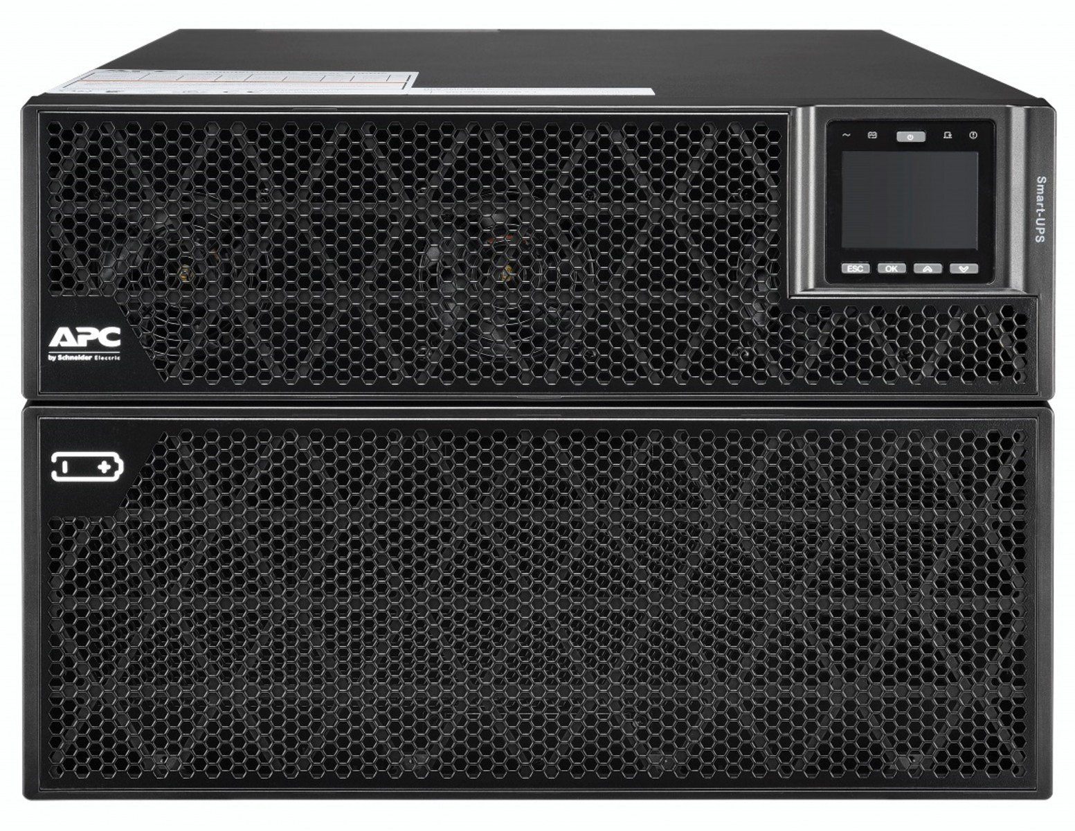 APC Smart-UPS RT UPS rack-mountable / external AC 380/400/415V 15000Watt 15000VA RS-232 USB Ethernet 10/100/1000 7U Black