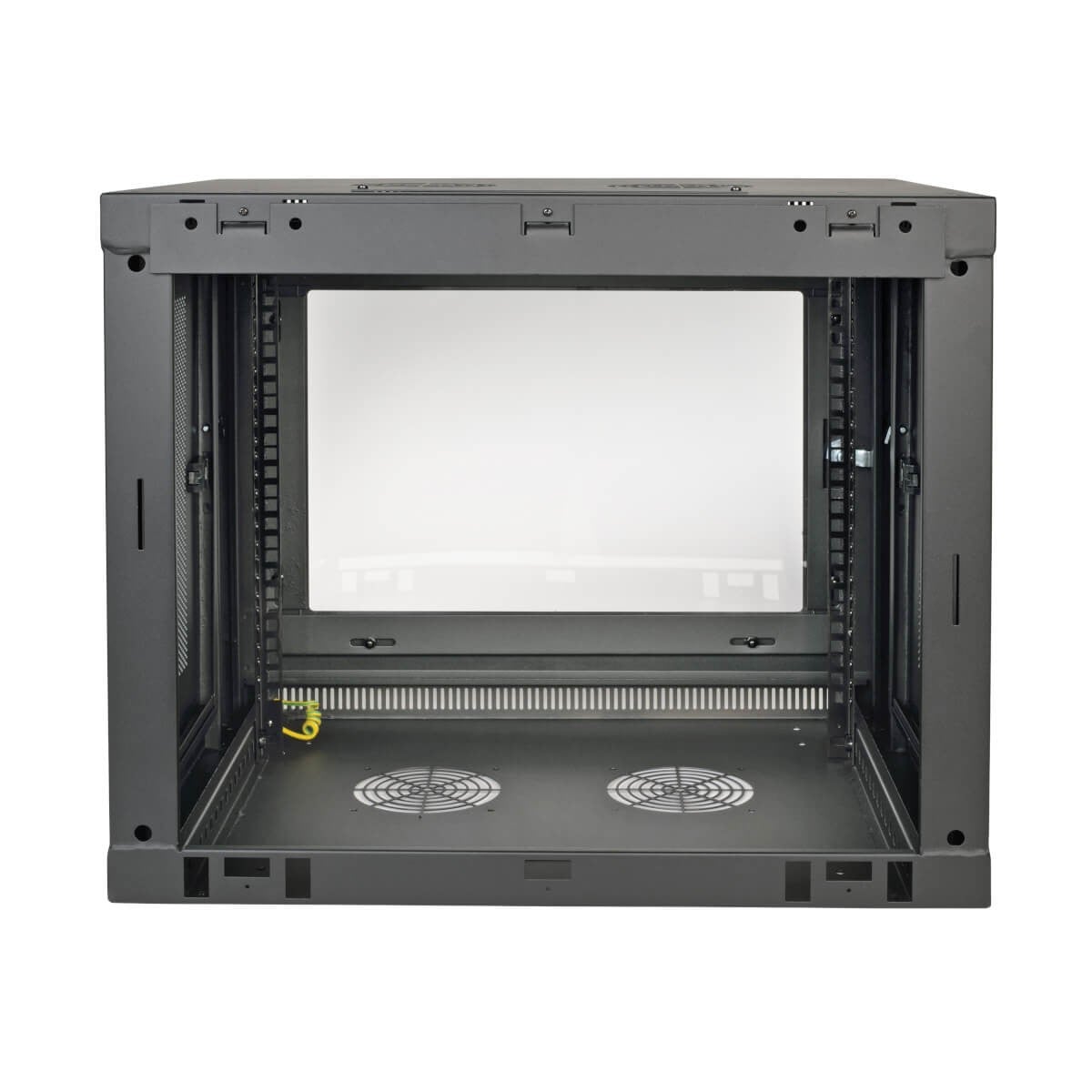 EATON TRIPPLITE 9U Wall Mount Rack Enclosure Server Cabinet w/ Acrylic Glass Front Door Rack cabinet wall mountable Black 9U 19