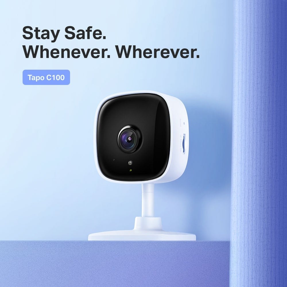 TP-LINK Tapo C110 Home Security WiFi Camera 3MP 2.4GHz microSD slot FFS Night vision