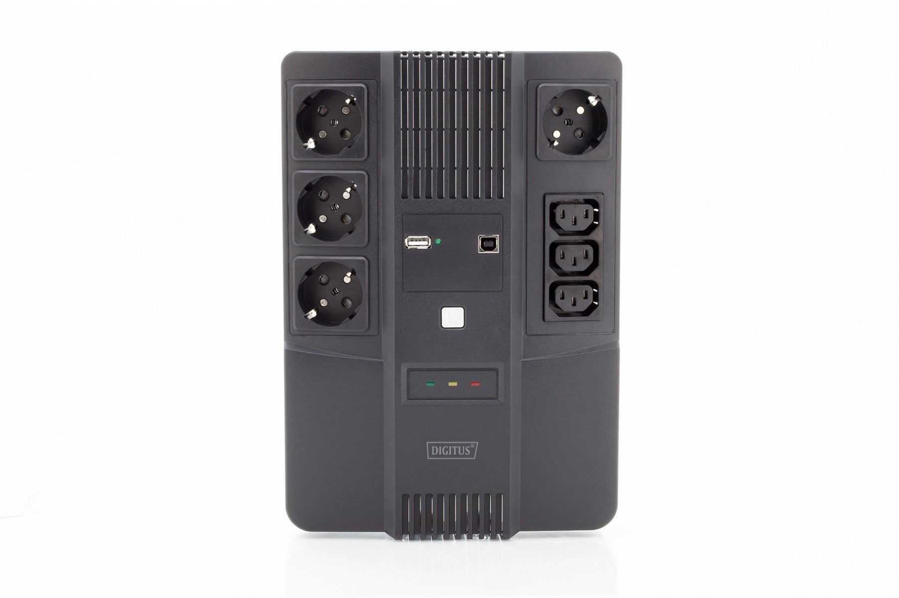 Digitus DN-170111 alimentation d'énergie non interruptible Interactivité de ligne 0,8 kVA 7 sortie(s) CA