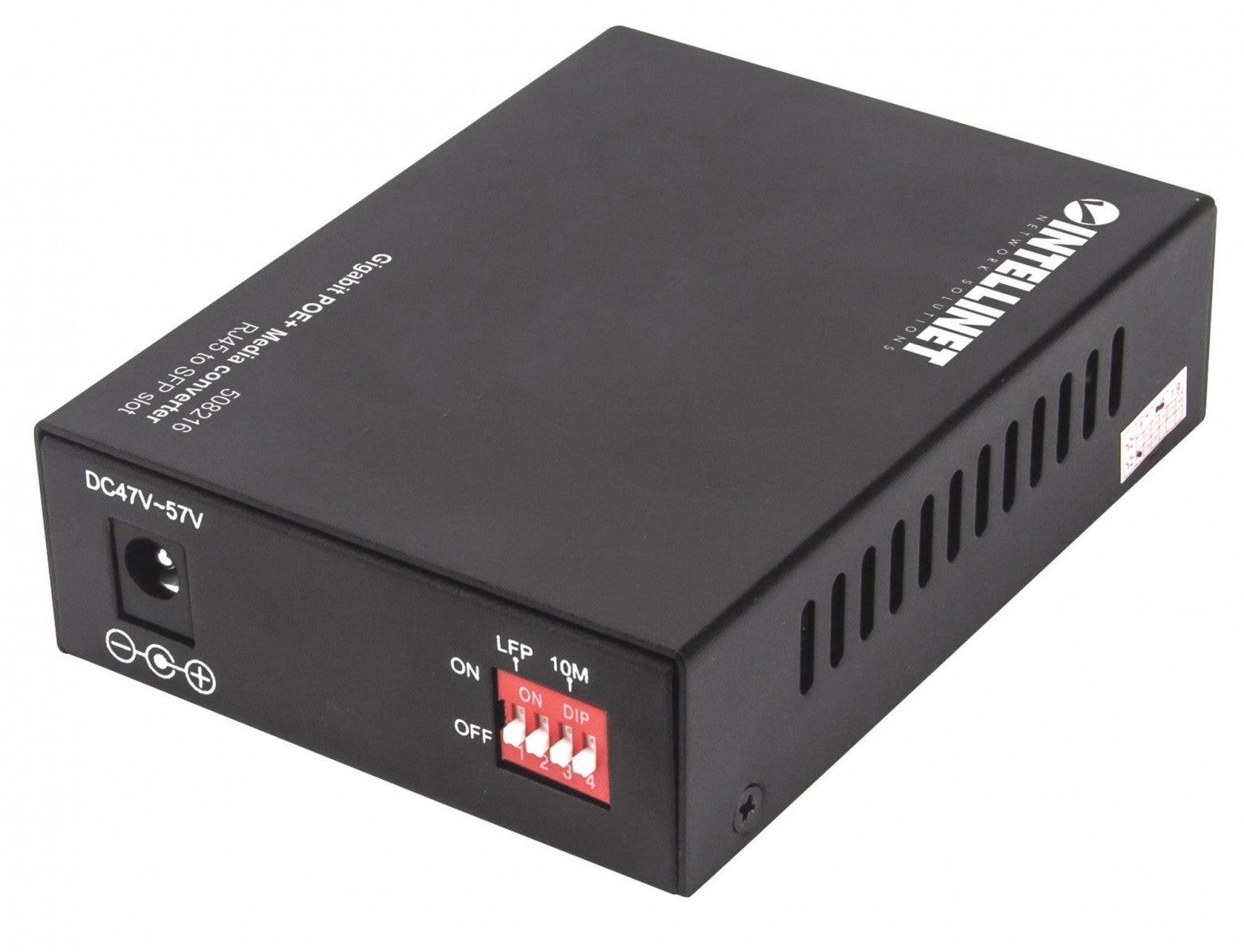 Intellinet 508216 convertisseur de support réseau 1000 Mbit/s Noir