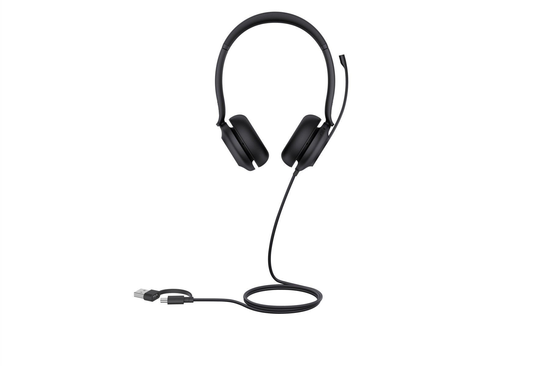 Yealink UH35 Dual UC USB-C/A Avec fil Arceau Bureau/Centre d'appels USB Type-C / USB Type-A Noir