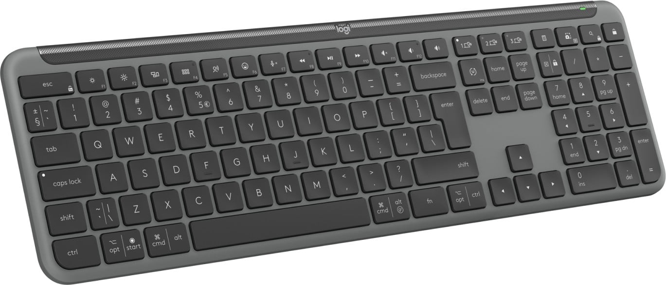 Logitech 920-012465 clavier Bureau RF sans fil + Bluetooth QWERTY US International Graphite